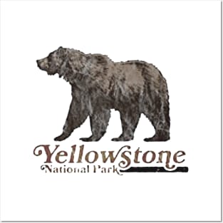 Vintage yellowstone national park Posters and Art